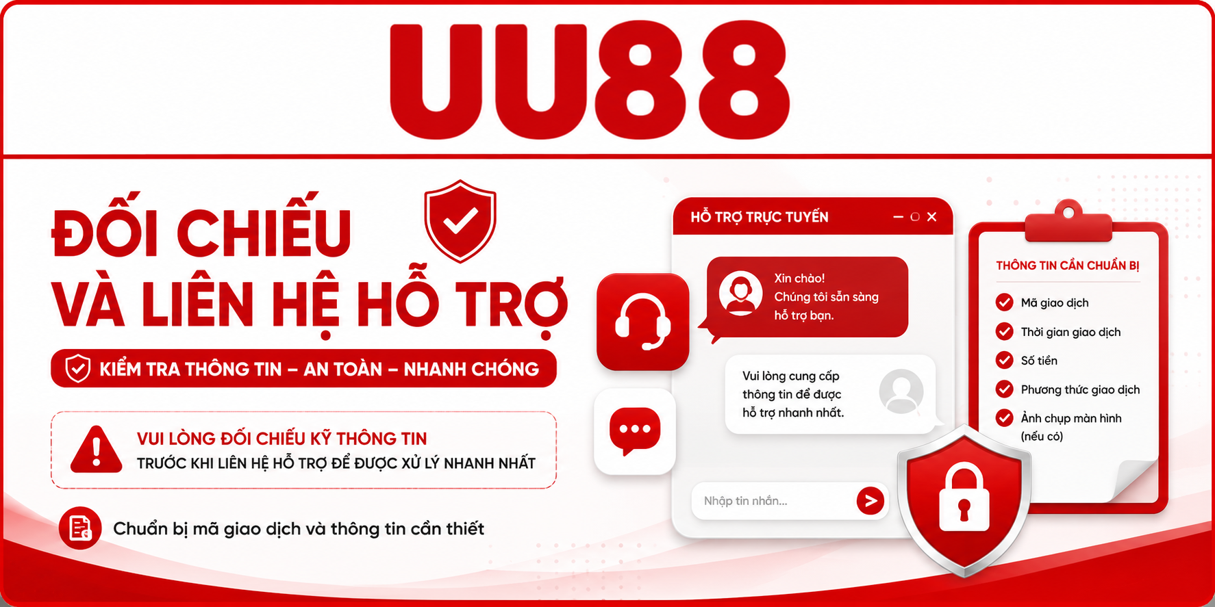 Đối chiếu và liên hệ hỗ trợ 